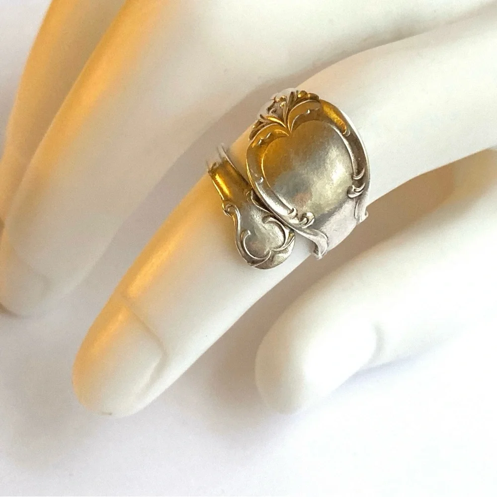 Vintage Silver Plated Spoon Ring Rogers Brothers Size 6 1/2